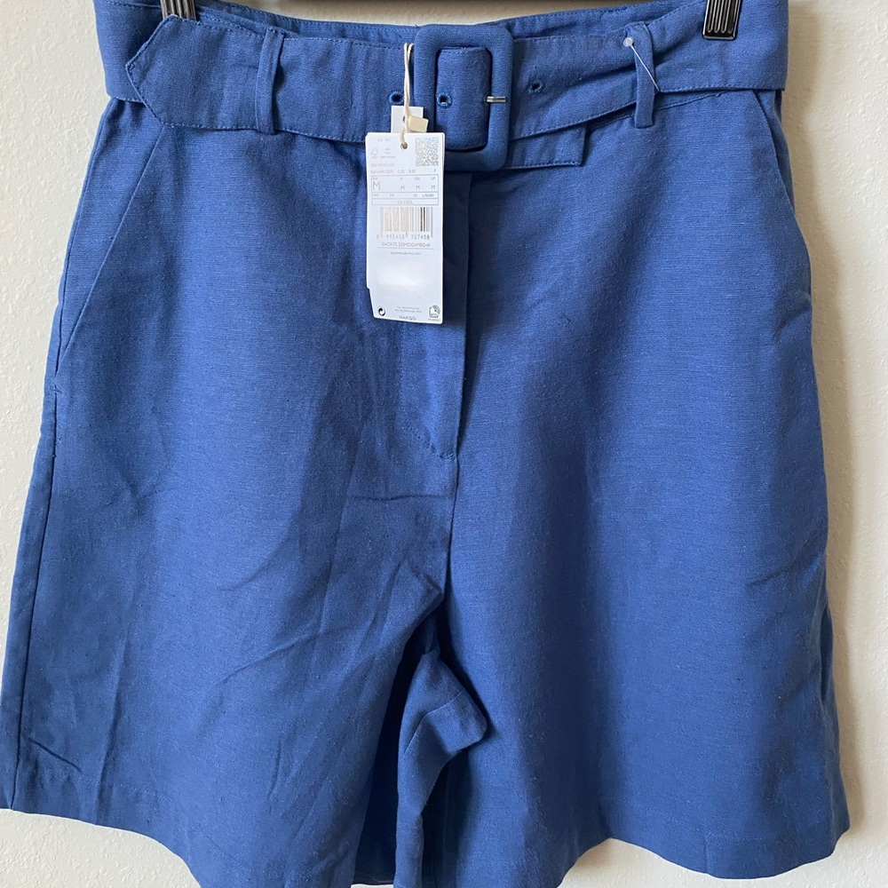 Mango linen Shorts Women